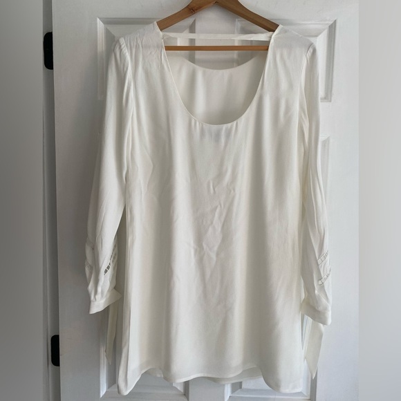 Lulus White Long Sleeve Mini Dress Size S - Picture 5 of 9